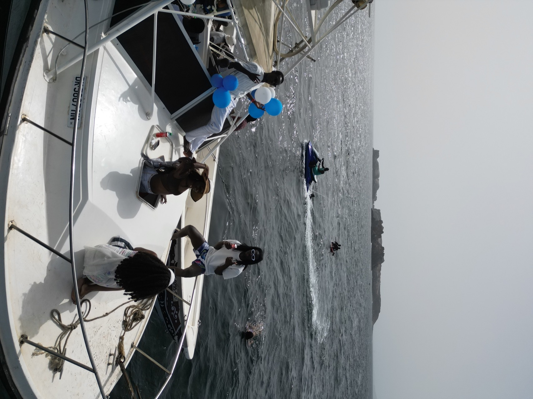 Fête à bord du grand bateau