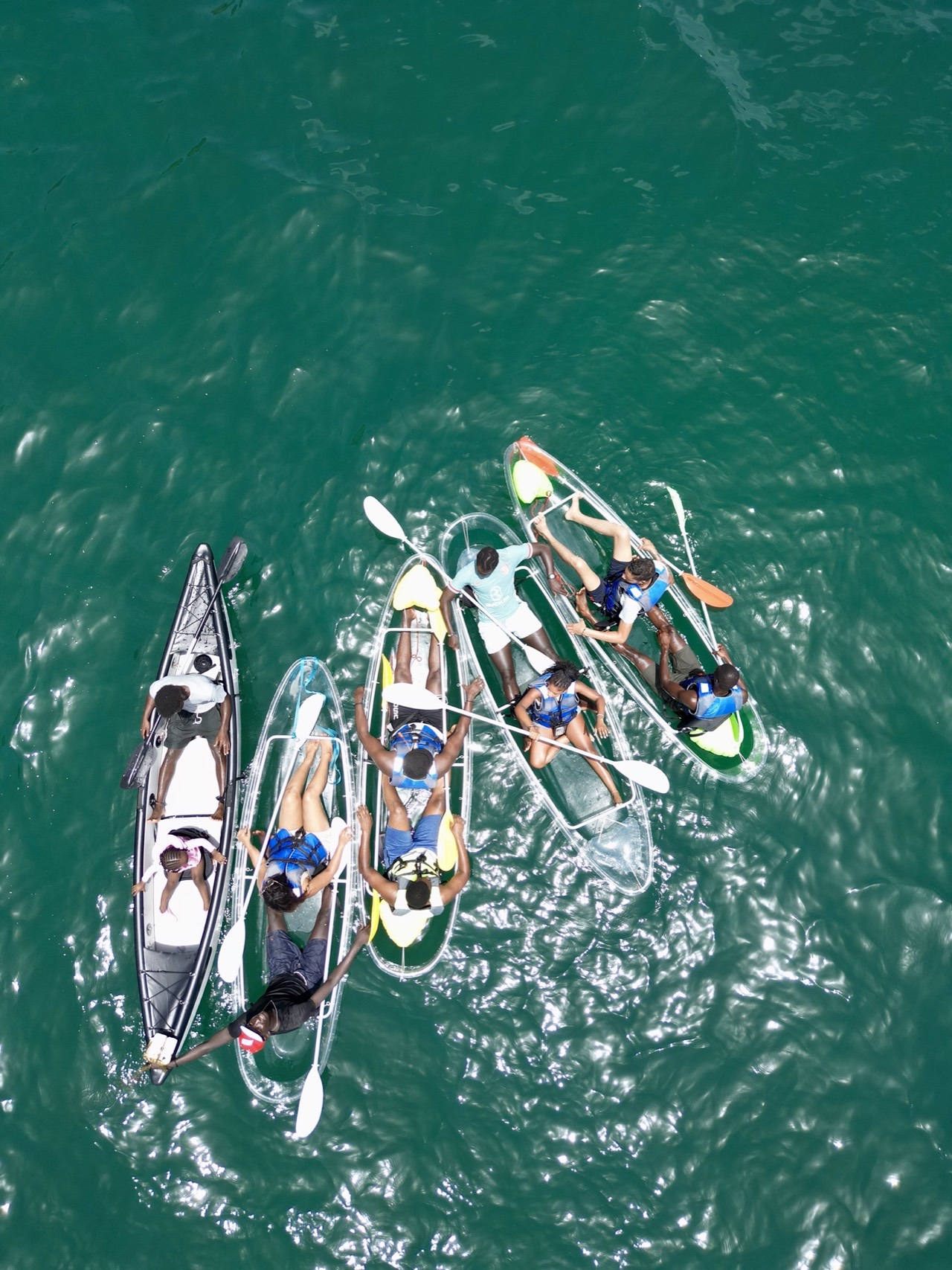 Clear kayak in Ouakam