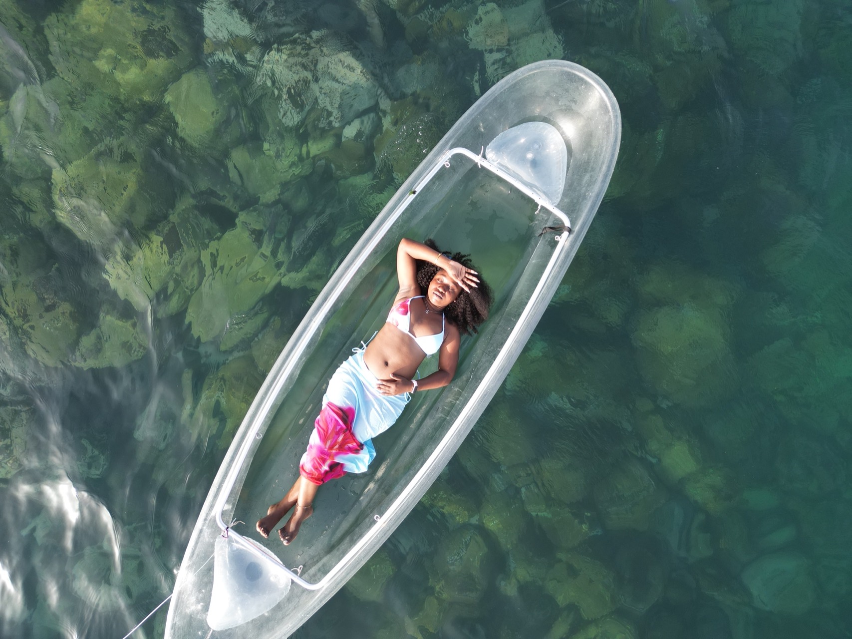 Clear kayak in Ngor